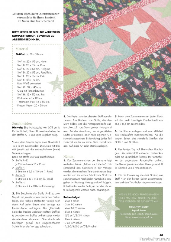 Коллекция проектов для рукодельниц в журнале «Nähen & Patchwork №6 2026»