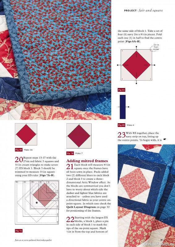 Коллекция проектов для рукодельниц в журнале «Todays Quilter №126 2025»
