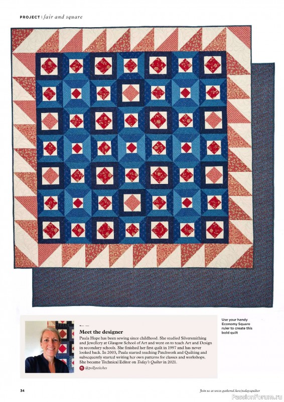 Коллекция проектов для рукодельниц в журнале «Todays Quilter №126 2025»