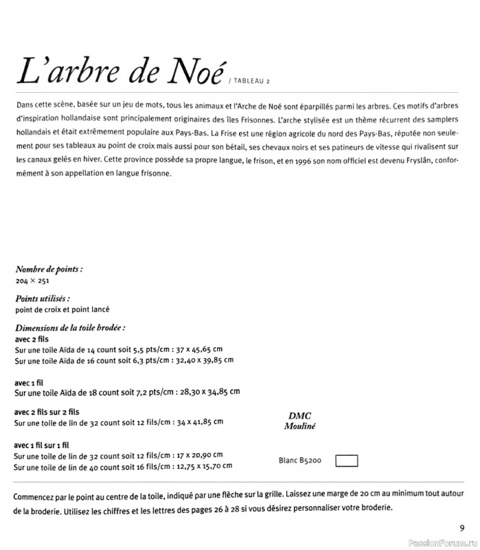 Коллекция вышивки в раритетной книге «L'arbre de Noe»