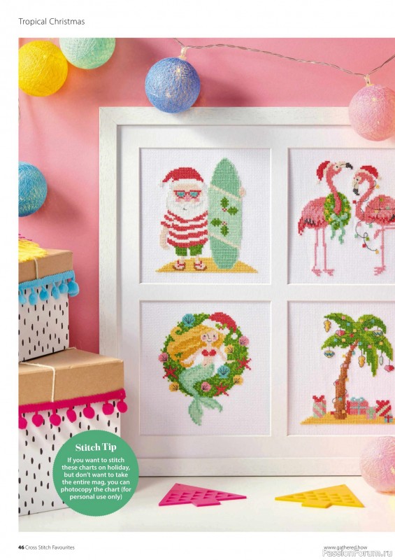 Коллекция вышивки в журнале «Cross Stitch Favourites - Christmas 2025»