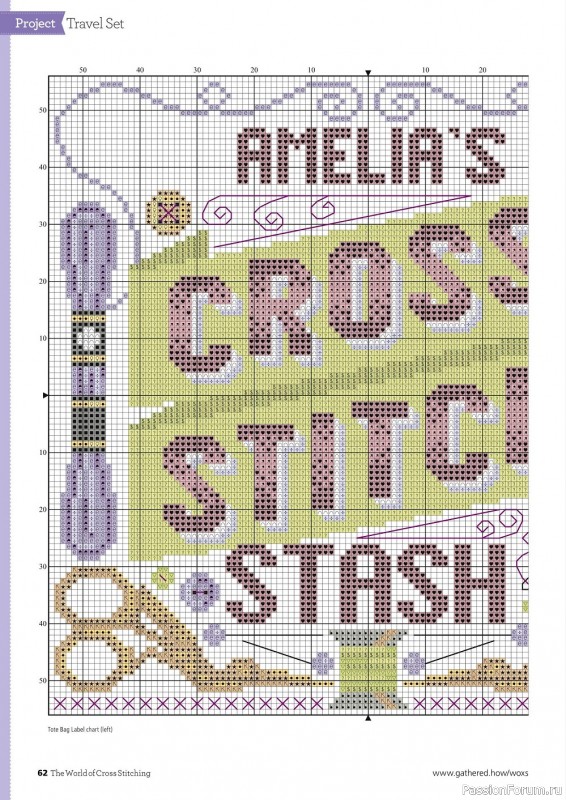 Коллекция вышивки в журнале «The World of Cross Stitching №322 2022»