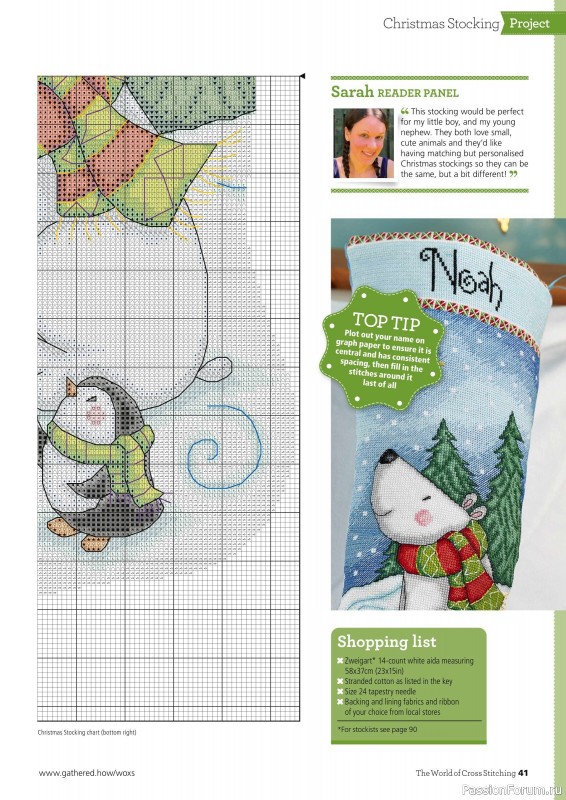 Коллекция вышивки в журнале «The World of Cross Stitching №326 2022»