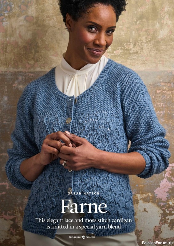 Вязаные модели спицами в журнале «The Knitter №176 2022»