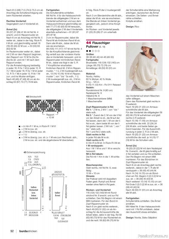 Вязаные модели в журнале «Burda Stricken №1 2024»