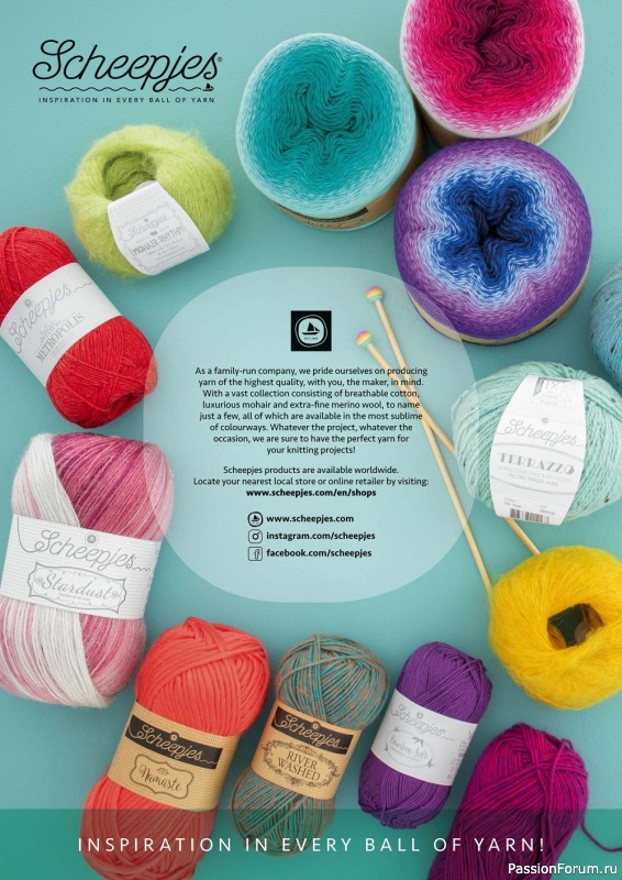 Вязаные проекты спицами в журнале «Simply Knitting №226 2022»