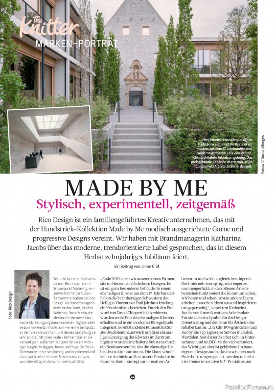 Вязаные проекты спицами в журнале «The Knitter №78 2025 Germany»