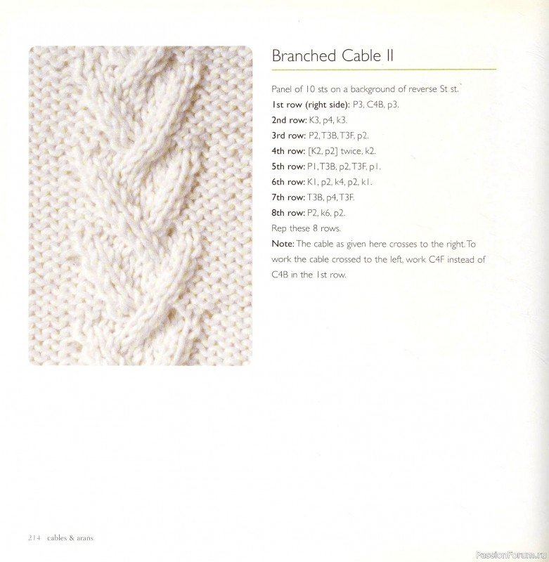 Вязаные проекты в книге «Cables & Aran Stitches-250 to Knit». Продолжение