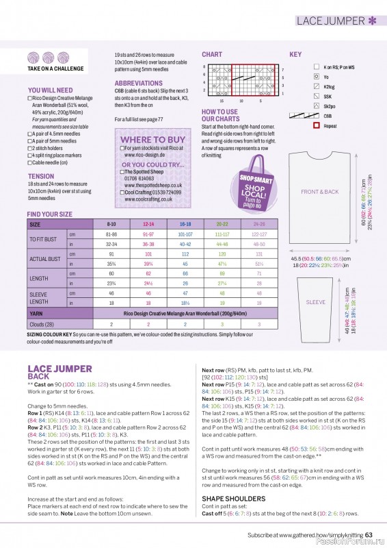 Вязаные проекты в журнале «Simply Knitting №278 2026»
