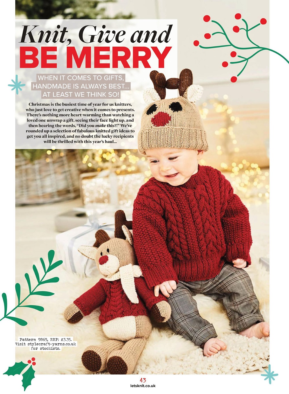 Для любителей вязания спицами. Let&#039;s Knit №177 2021