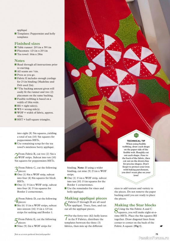 Коллекция проектов для рукодельниц в журнале «Todays Quilter №133 2025»