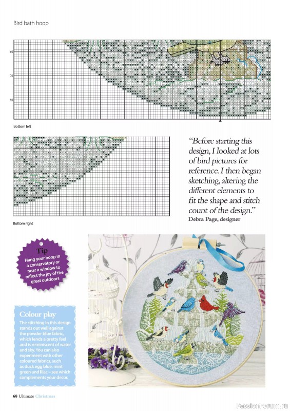 Коллекция вышивки в журнале «Ultimate Crossstitch Christmas №7 2025»