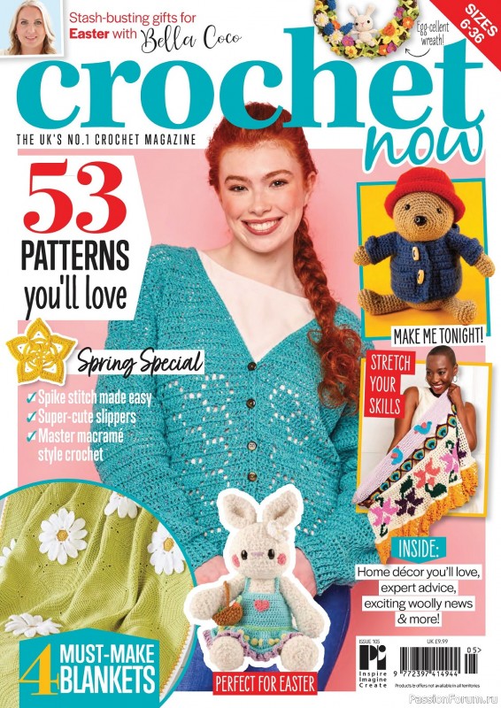 Вязаные проекты крючком в журнале «Crochet Now №103 2024»
