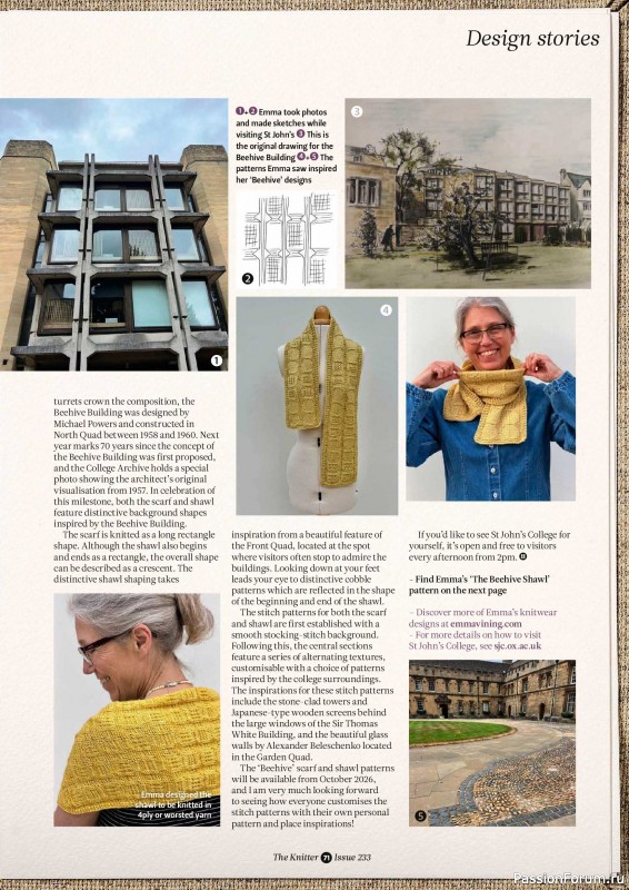 Вязаные проекты спицами в журнале «The Knitter №232 2026»