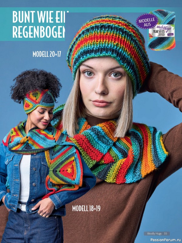 Вязаные проекты в журнале «Woolly Hugs Maschenwelt №4 2025»