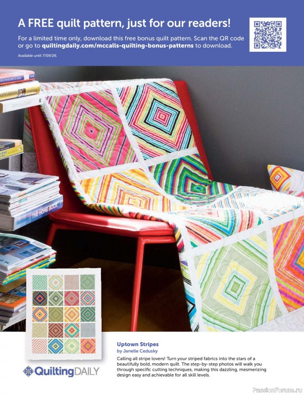 Коллекция проектов для рукодельниц в журнале &laquo;McCall's Quilting - Summer 2026&raquo;