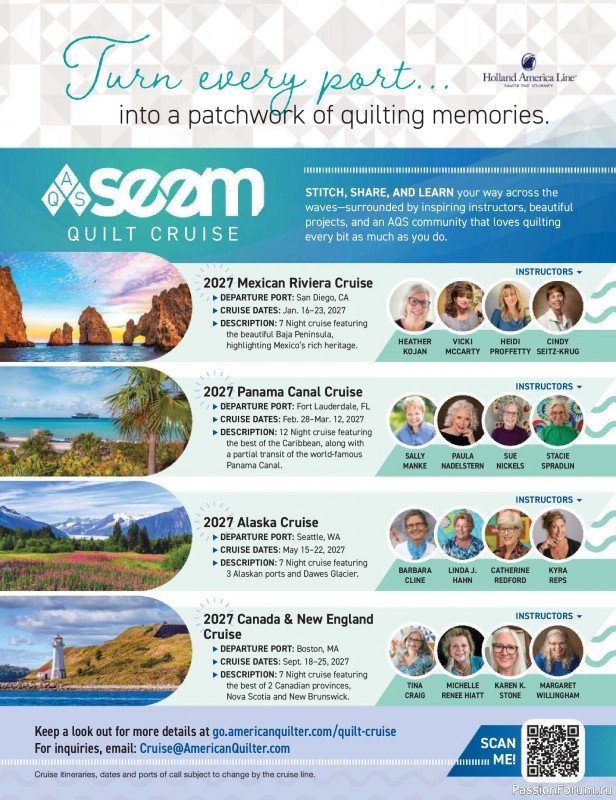 Коллекция проектов для рукодельниц в журнале &laquo;McCall's Quilting - Summer 2026&raquo;