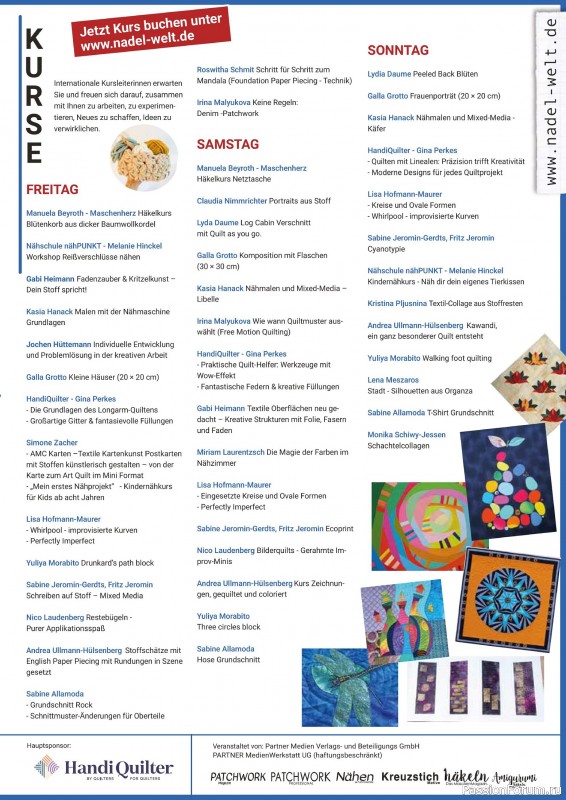 Коллекция проектов для рукодельниц в журнале &laquo;Patchwork das Magazin №3 2026&raquo;