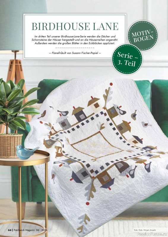 Коллекция проектов для рукодельниц в журнале &laquo;Patchwork Magazin №6 2026&raquo;