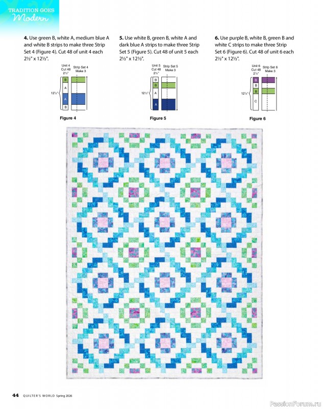Коллекция проектов для рукодельниц в журнале «Quilter's World - Spring 2026»