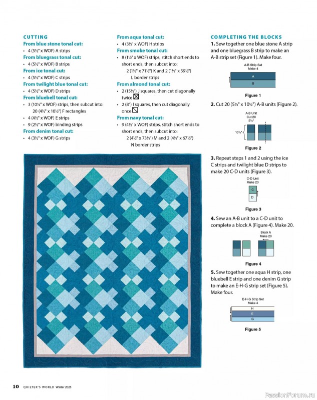 Коллекция проектов для рукодельниц в журнале «Quilter's World - Winter 2025»