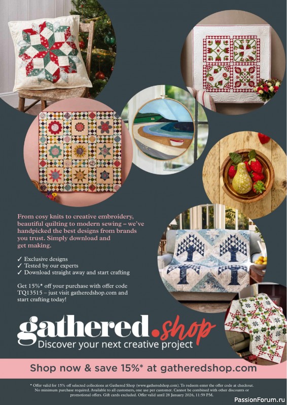 Коллекция проектов для рукодельниц в журнале «Todays Quilter №135 2025»