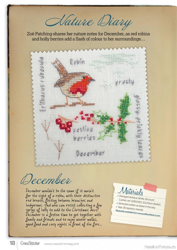 Коллекция вышивки в журнале «CrossStitcher №390 2022»