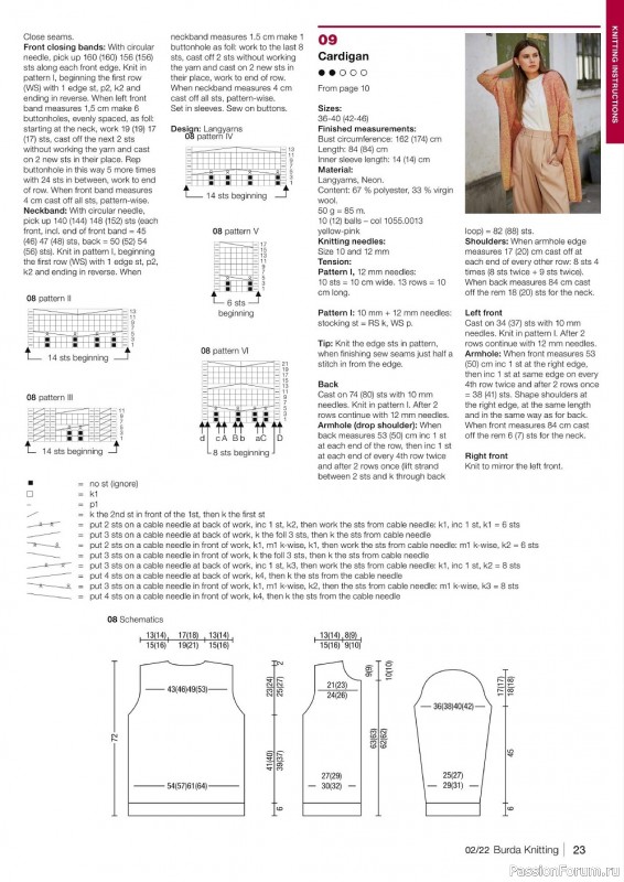 Модный трикотаж в журнале "Burda Knitting №2 2022"