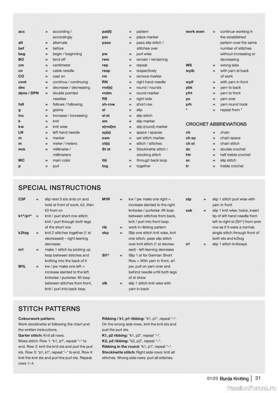 Вязаные модели в журнале «Burda Knitting №6 2023»