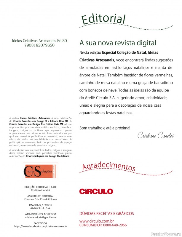 Вязаные проекты крючком в журнале «Ideas Criativas Artesanais - Outubro 2025»