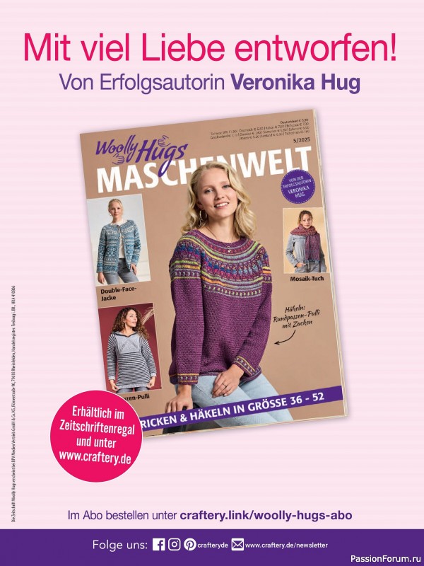 Вязаные проекты спицами в журнале «Hundert Seiten voller Ideen №4 2025»