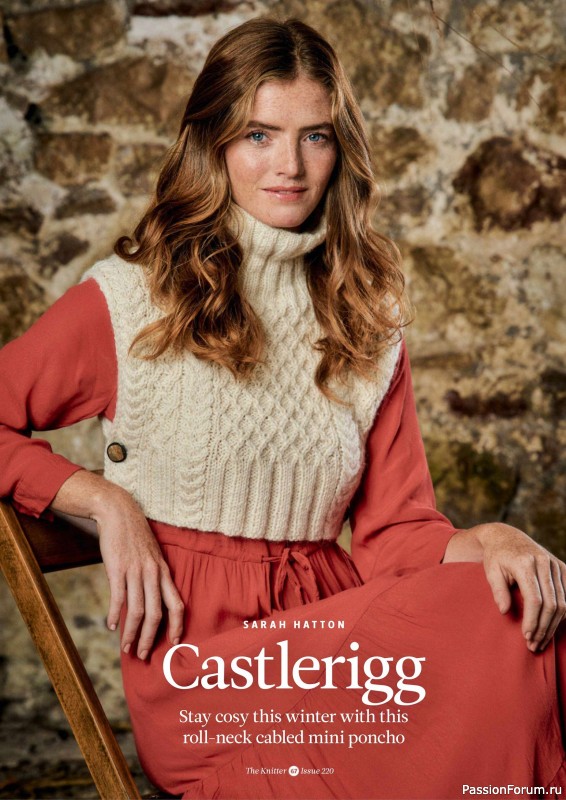 Вязаные проекты спицами в журнале «The Knitter №220 2025»