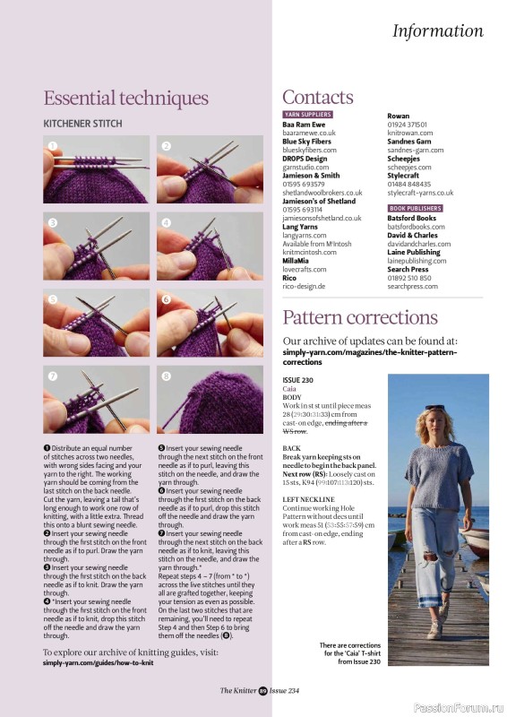 Вязаные проекты спицами в журнале &laquo;The Knitter №234 2026&raquo;