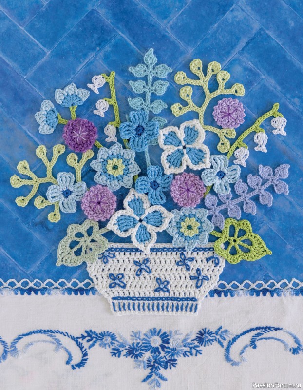Bязаные проекты в журнале «100 crochet: flowers, plants and petals»