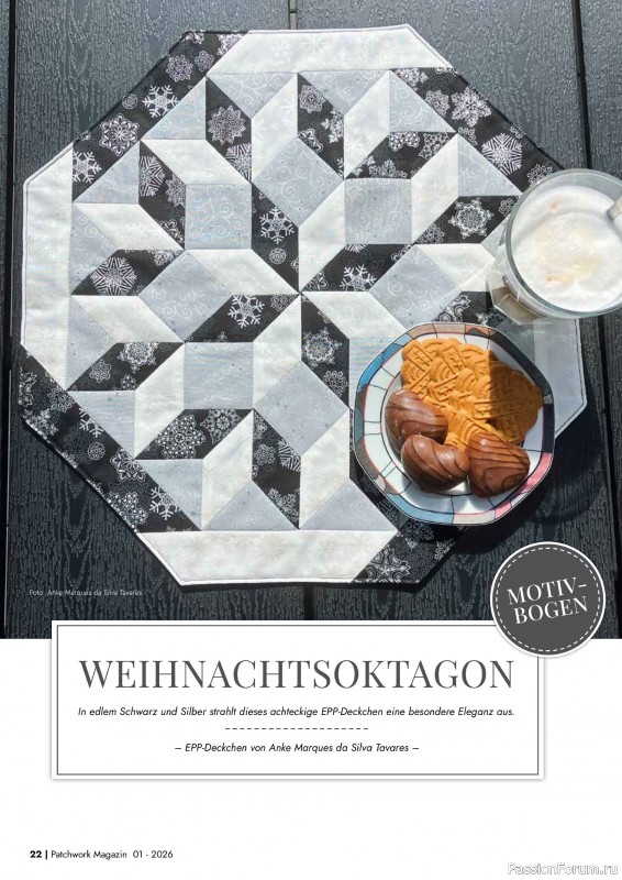 Коллекция проектов для рукодельниц в журнале «Patchwork das Magazin №1 2026»
