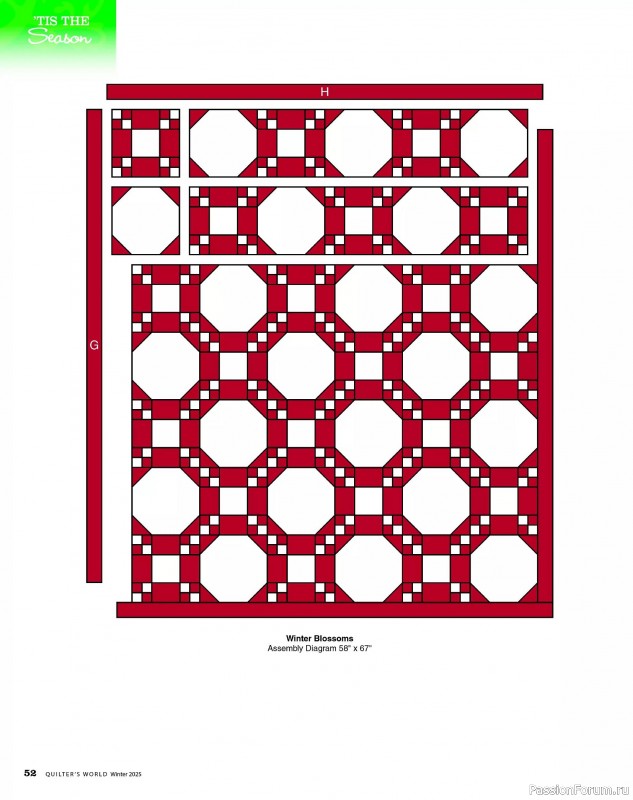 Коллекция проектов для рукодельниц в журнале «Quilter's World - Winter 2025»