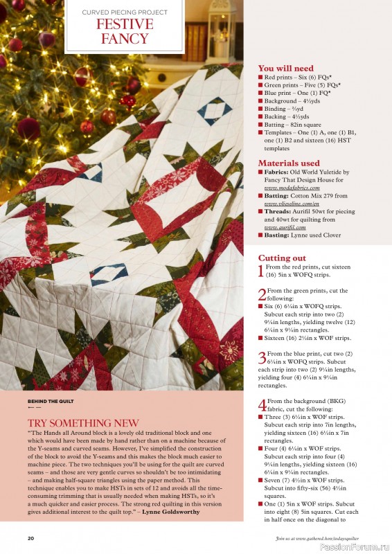 Коллекция проектов для рукодельниц в журнале «Todays Quilter №133 2025»