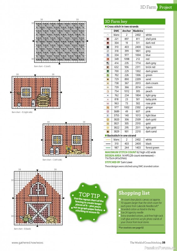 Коллекция вышивки в журнале &laquo;The World of Cross Stitching №372 2026&raquo;