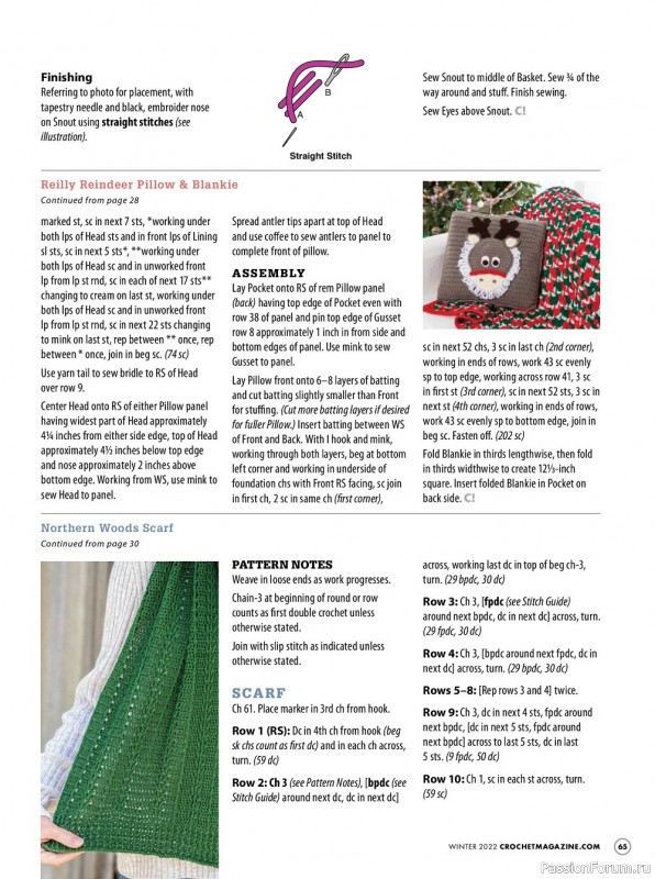 Вязаные модели крючком в журнале «Crochet! - Winter 2022»