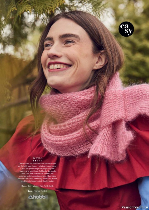 Вязаные модели в журнале «Burda Stricken №3 2024»