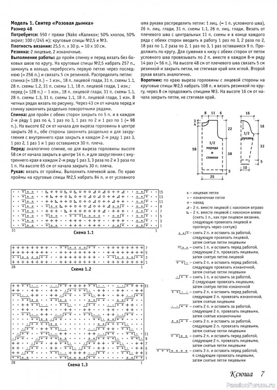Вязаные модели в журнале &laquo;Ксюша. Для тех, кто вяжет №11 2021&raquo;