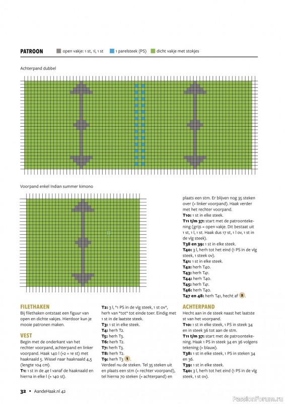 Вязаные проекты крючком в журнале «Aan de Haak №42 2022»