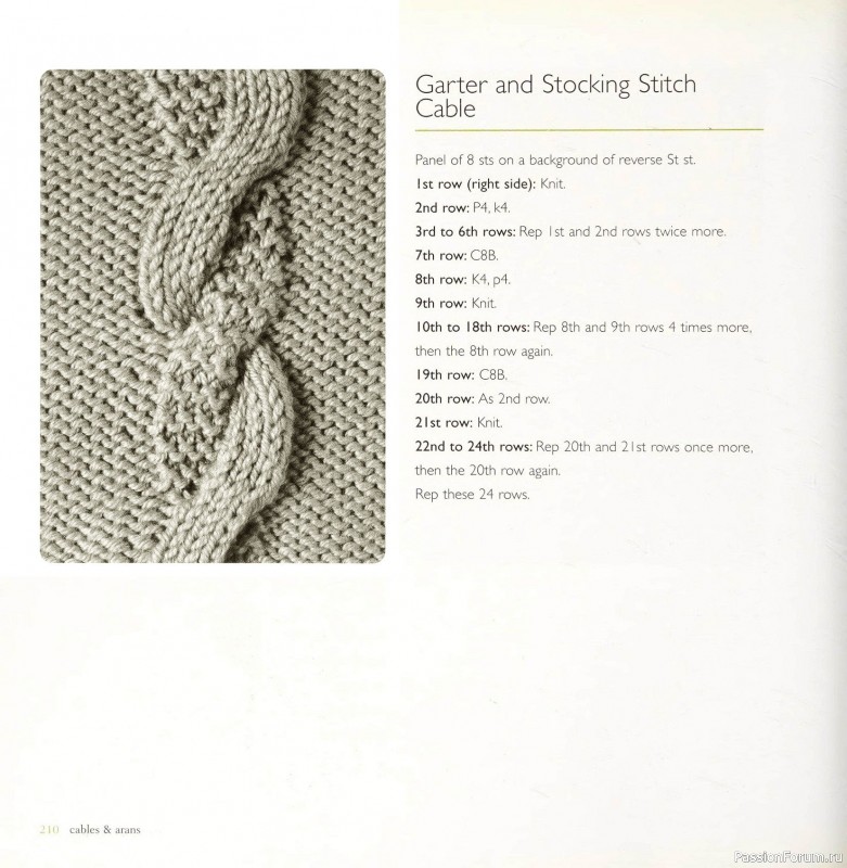 Вязаные проекты в книге «Cables & Aran Stitches-250 to Knit». Продолжение