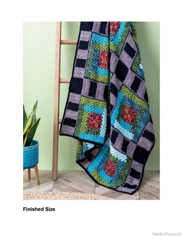 Вязаные проекты в книге «Crochet Modular Blankets»