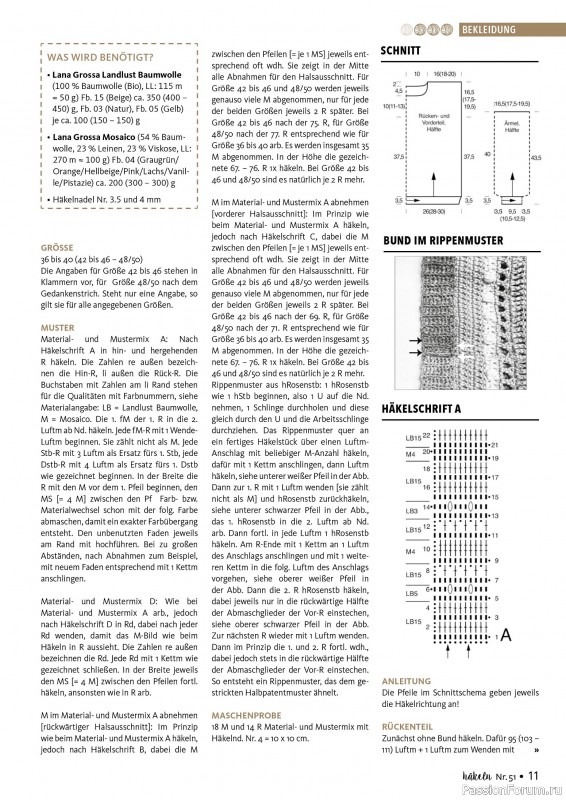 Вязаные проекты в журнале «Hakeln das MaschenMagazin №51 2025»»