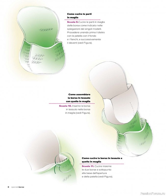Вязаные проекты в журнале «Mani di Fata Speciale Borse - Dicembre 2025»