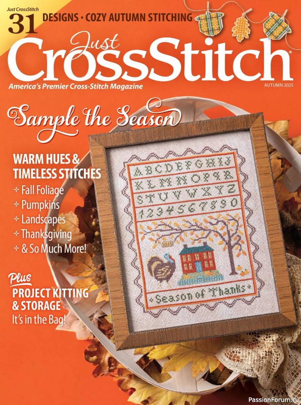 Коллекция вышивки в журнале &laquo;Just CrossStitch - Autumn 2025&raquo;