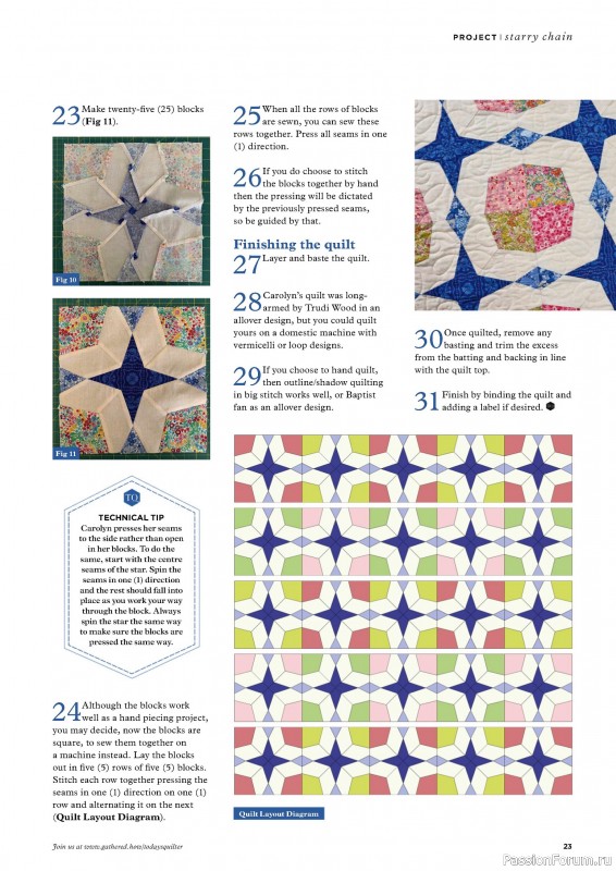 Коллекция проектов для рукодельниц в журнале «Todays Quilter №122 2024»
