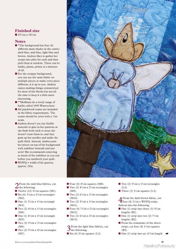 Коллекция проектов для рукодельниц в журнале «Todays Quilter №133 2025»