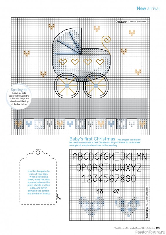 Коллекция вышивки в журнале «Cross Stitch Collection - The Ultimate Alphabets 2026»